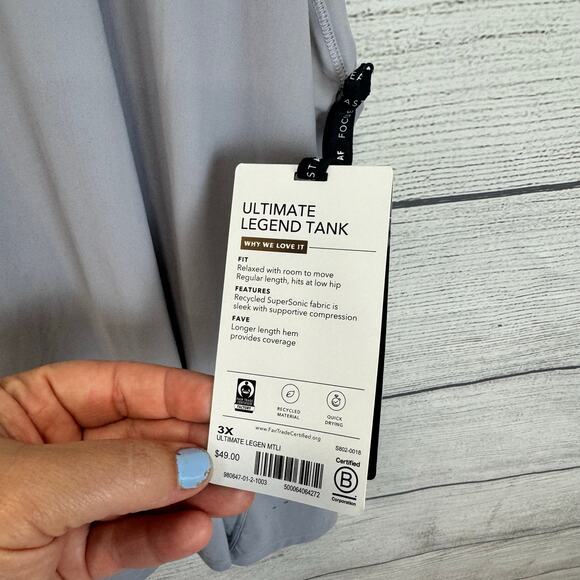 Athleta Allyson Felix Plus Size Active Racerback Ultimate Legend Tank Size 3X - Picture 3 of 8